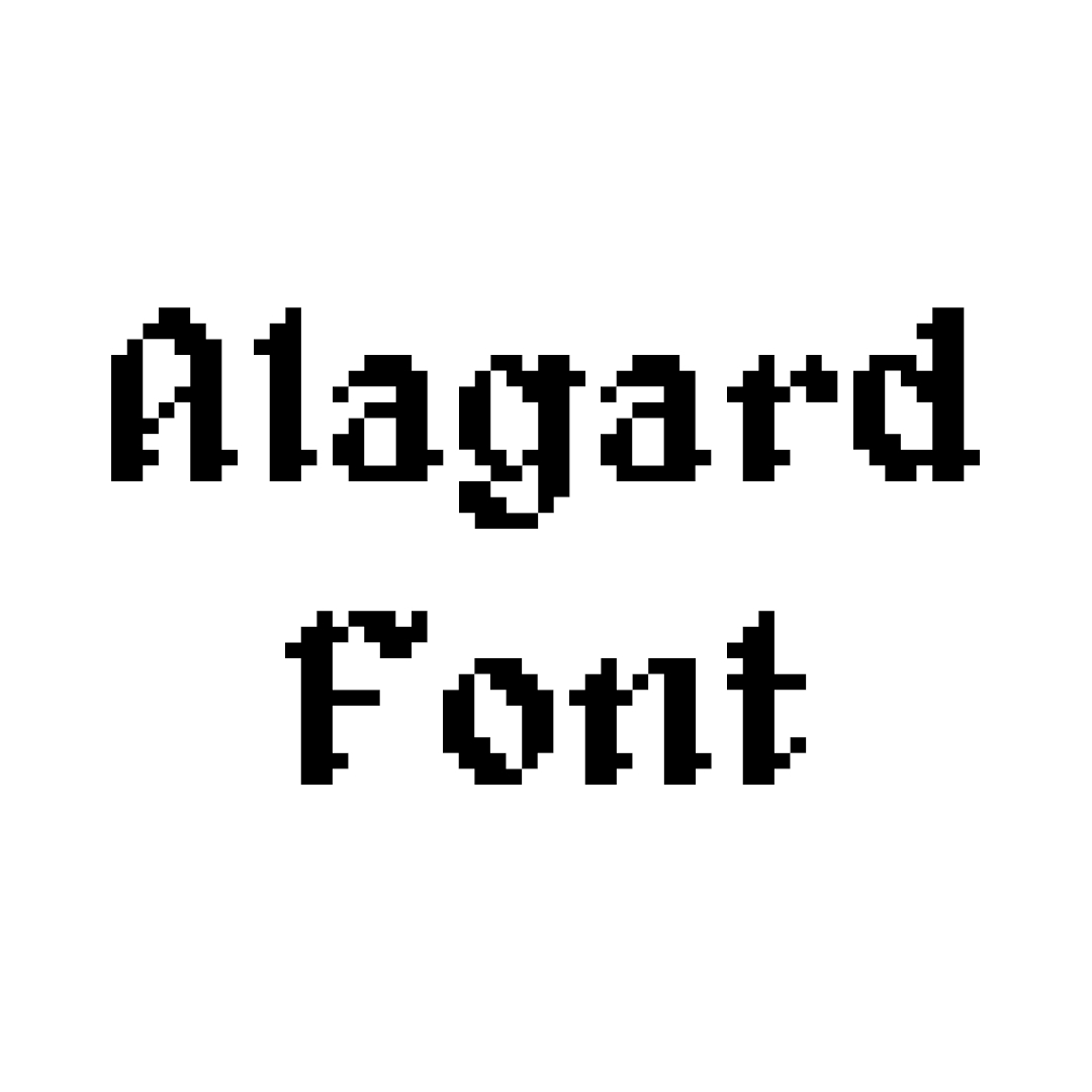 Логотип мода Alagard Font