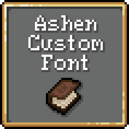 Логотип мода Ashen 16x Custom Font