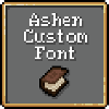 Логотип мода Ashen 16x Custom Font