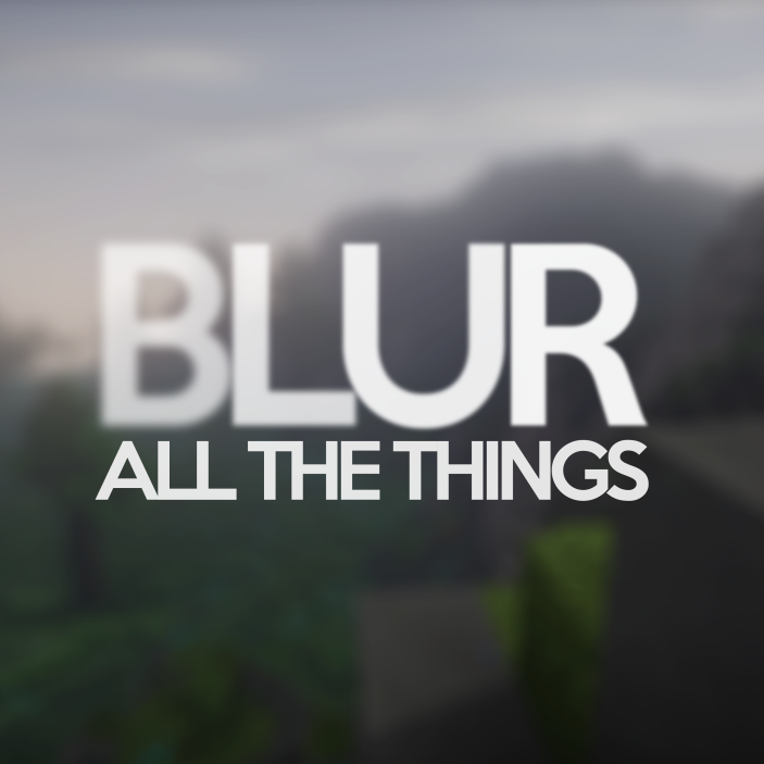 Логотип мода Blur (Forge)