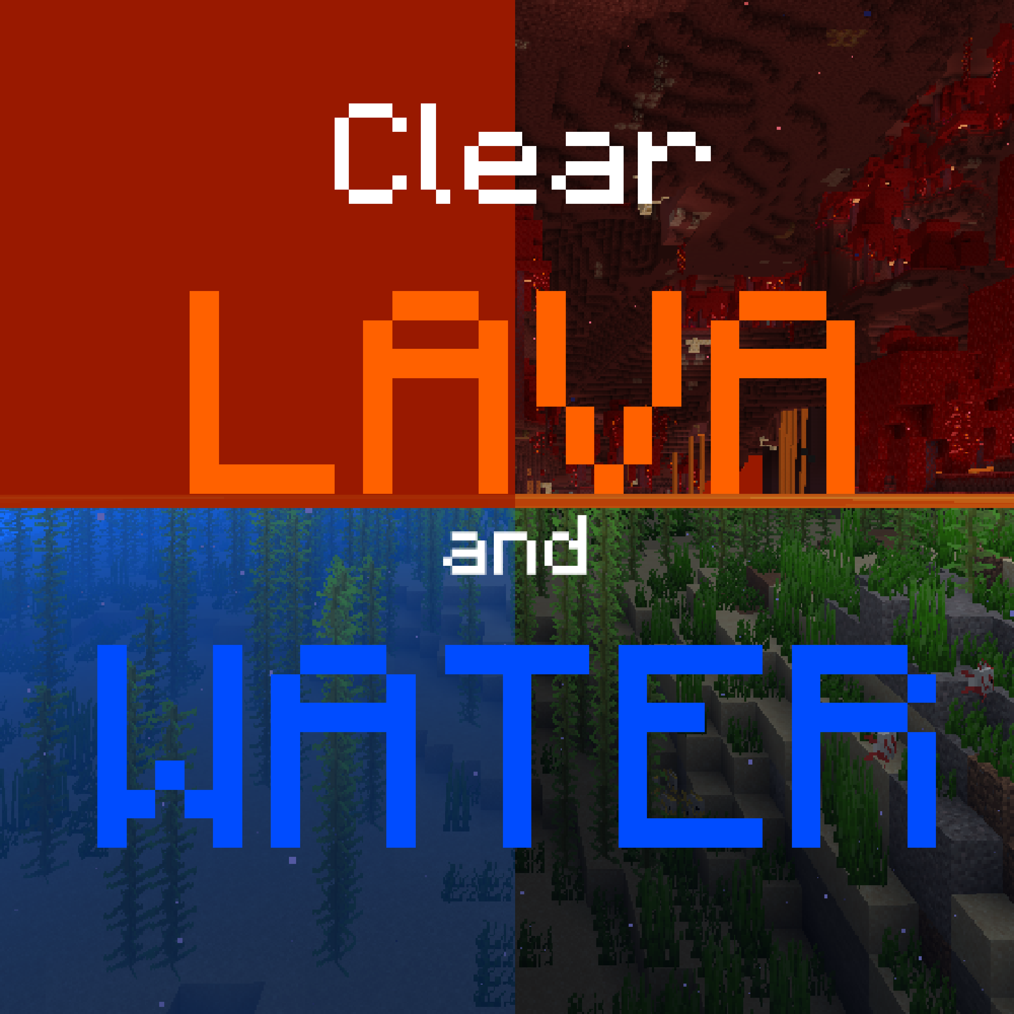Логотип мода Clear Lava and Water