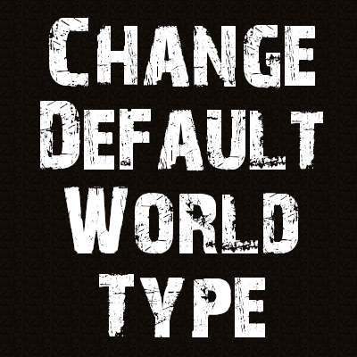 Логотип мода Default World Type [Forge]
