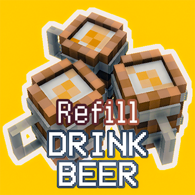 Логотип мода Drink Beer Refill