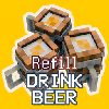 Логотип мода Drink Beer Refill