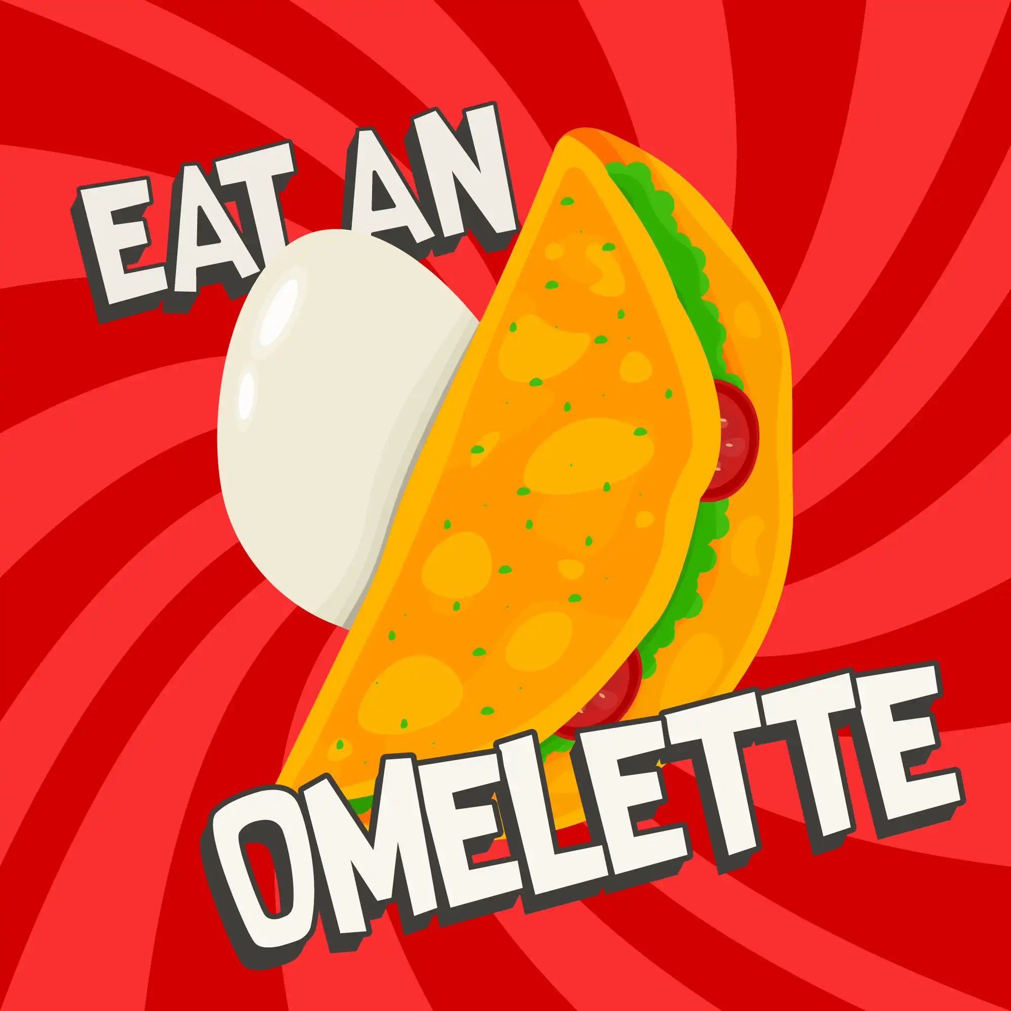 Логотип мода Eat an Omelette