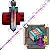 Логотип мода Epic Fight x Iron's Spells: Enhanced Animations