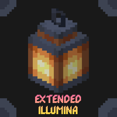 Логотип мода Extended illumina (3D lantern and torch)