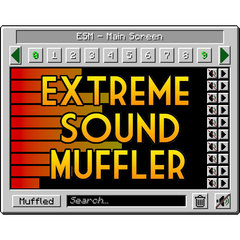 Логотип мода Extreme sound muffler - Fabric