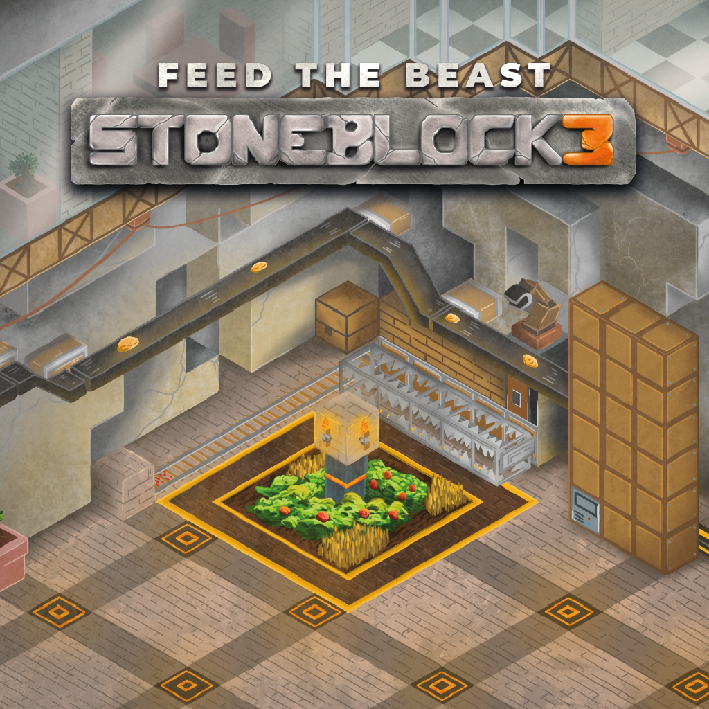 Логотип мода FTB StoneBlock 3