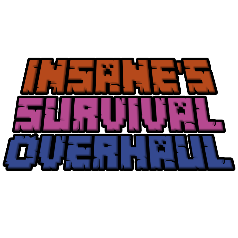 Логотип мода Insane's Survival Overhaul (aka IguanaTweaks Reborn)