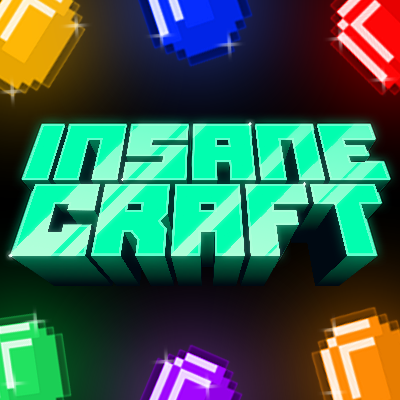 Логотип мода InsaneCraft Modpack