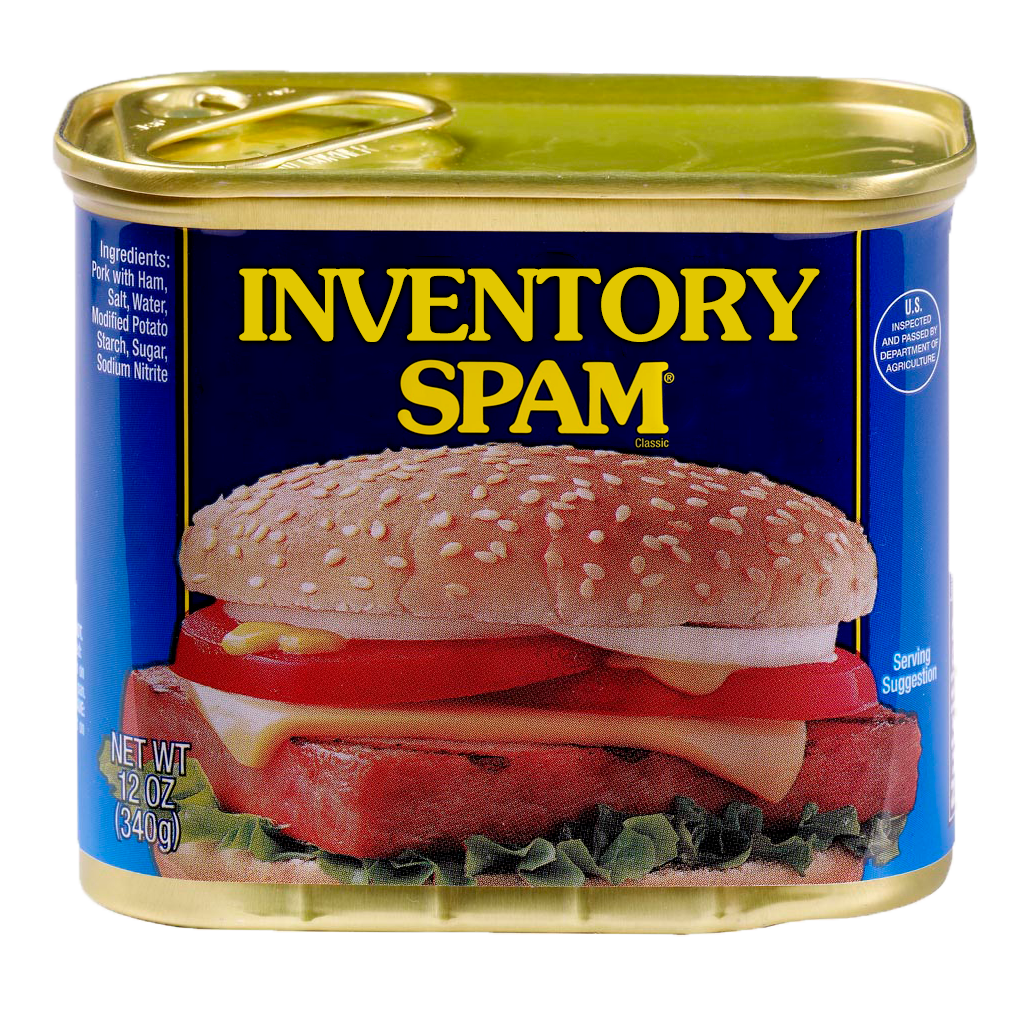Логотип мода Inventory Spam