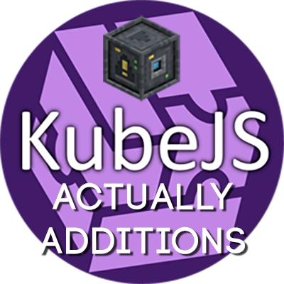 Логотип мода KubeJS Actually Additions