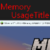 Логотип мода Memory Usage Title