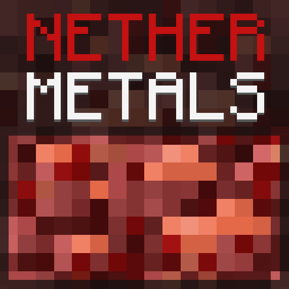 Логотип мода Nether Metals