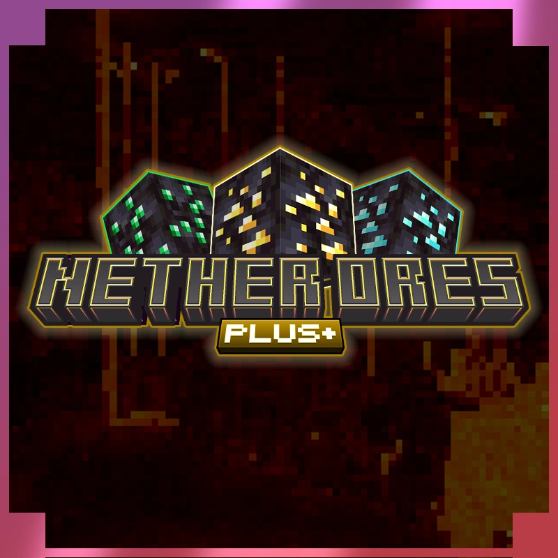 Логотип мода Nether Ores Plus+
