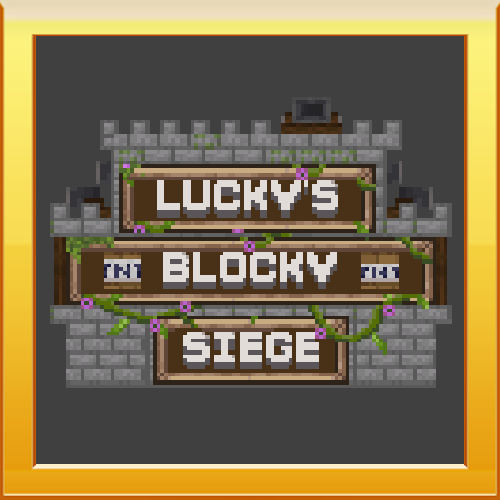 Логотип мода Lucky's Blocky Siege