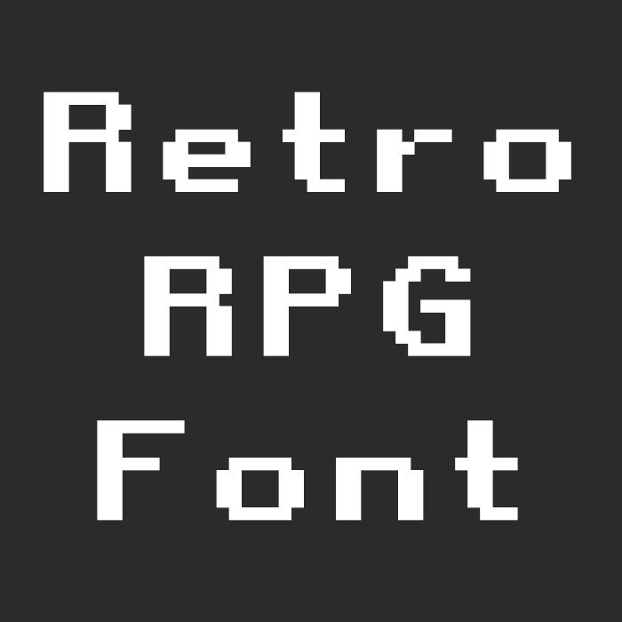Логотип мода Retro RPG Font