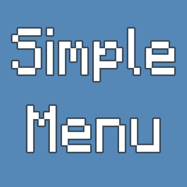 Логотип мода Simple Menu
