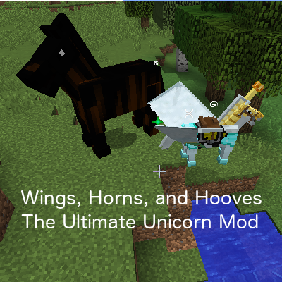 Логотип мода Wings Horns & Hooves, the Ultimate Unicorn Mod